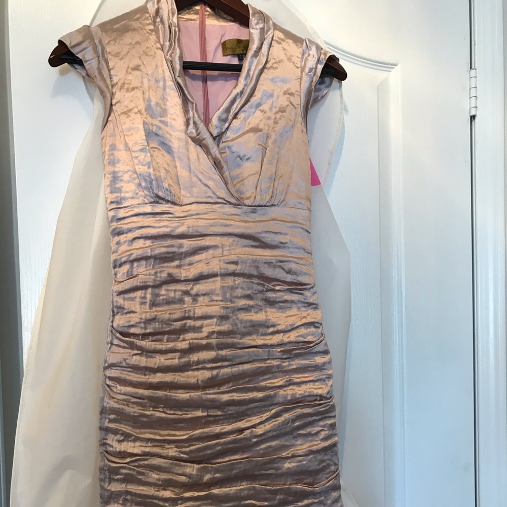 COPY - Nicole Miller Rose fitted dress.